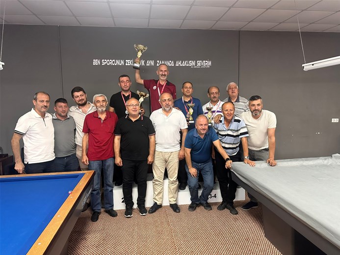 3 Bant Bilardo İl Şampiyonası 2. Etap Turnuvası sona erdi