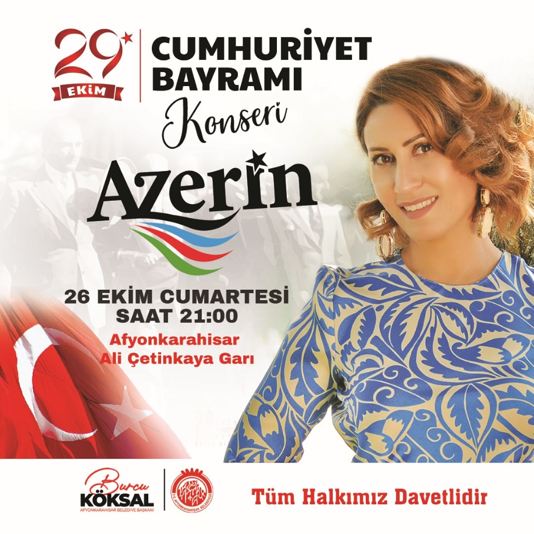 Azerin Afyonkarahisar'da konser verecek