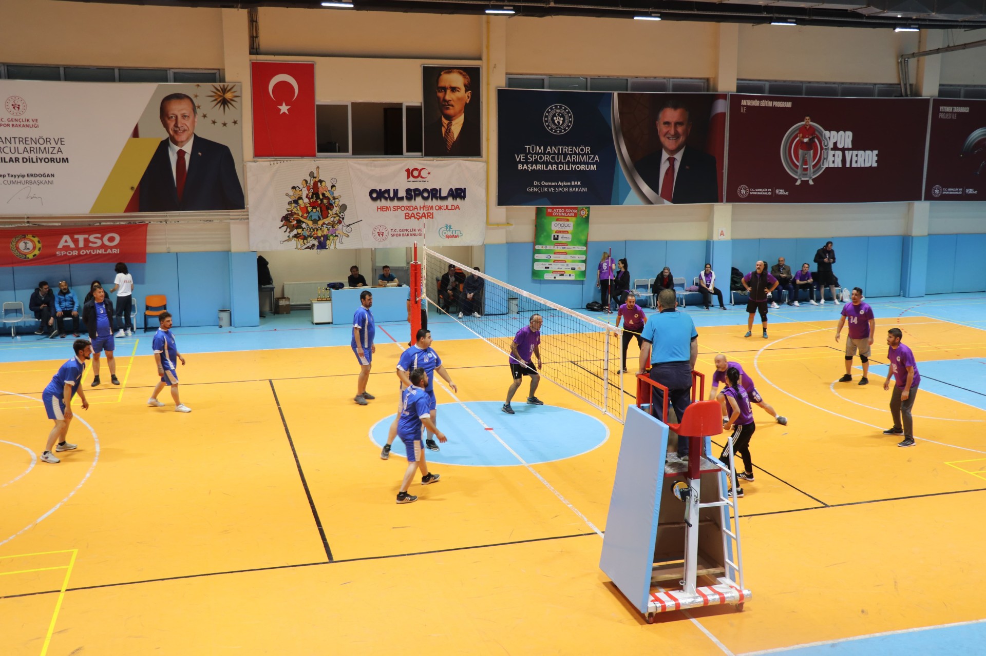 ATSO SPOR OYUNLARI VOLEYBOL MÜSABAKALARI FİNAL MAÇI OYNANDI