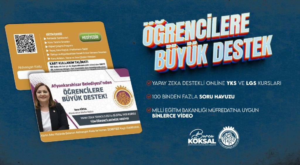 YAPAY ZEKA DESTEKLİ ONLİNE YKS VE LGS KURSLARI BAŞLIYOR