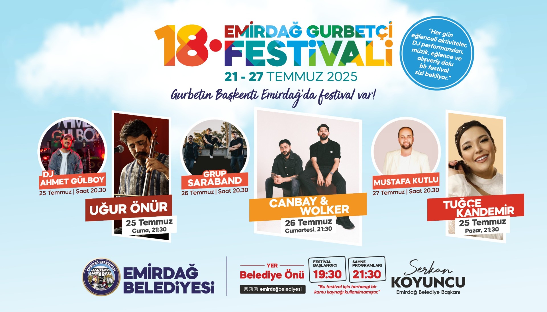 Gurbetin Başkenti Emirdağ, 18. Gurbetçi Festivali ile Coşacak 