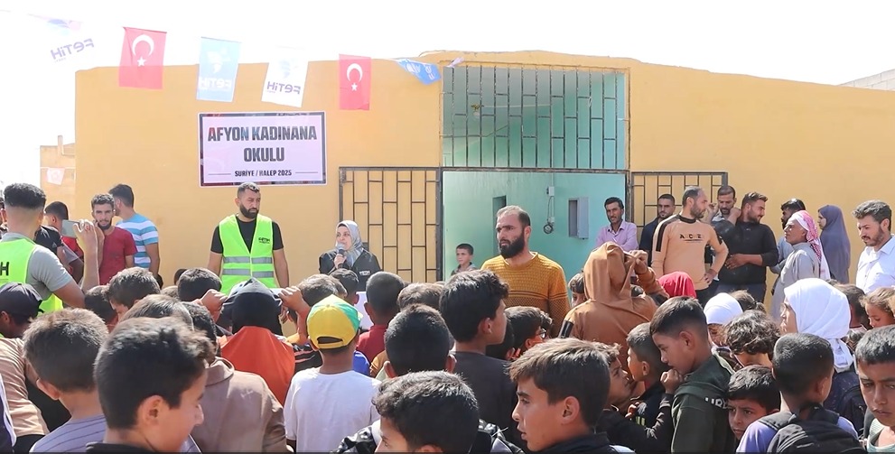 Suriye Halep’te Afyon Kadınana Okulu Eğitime Başladı
