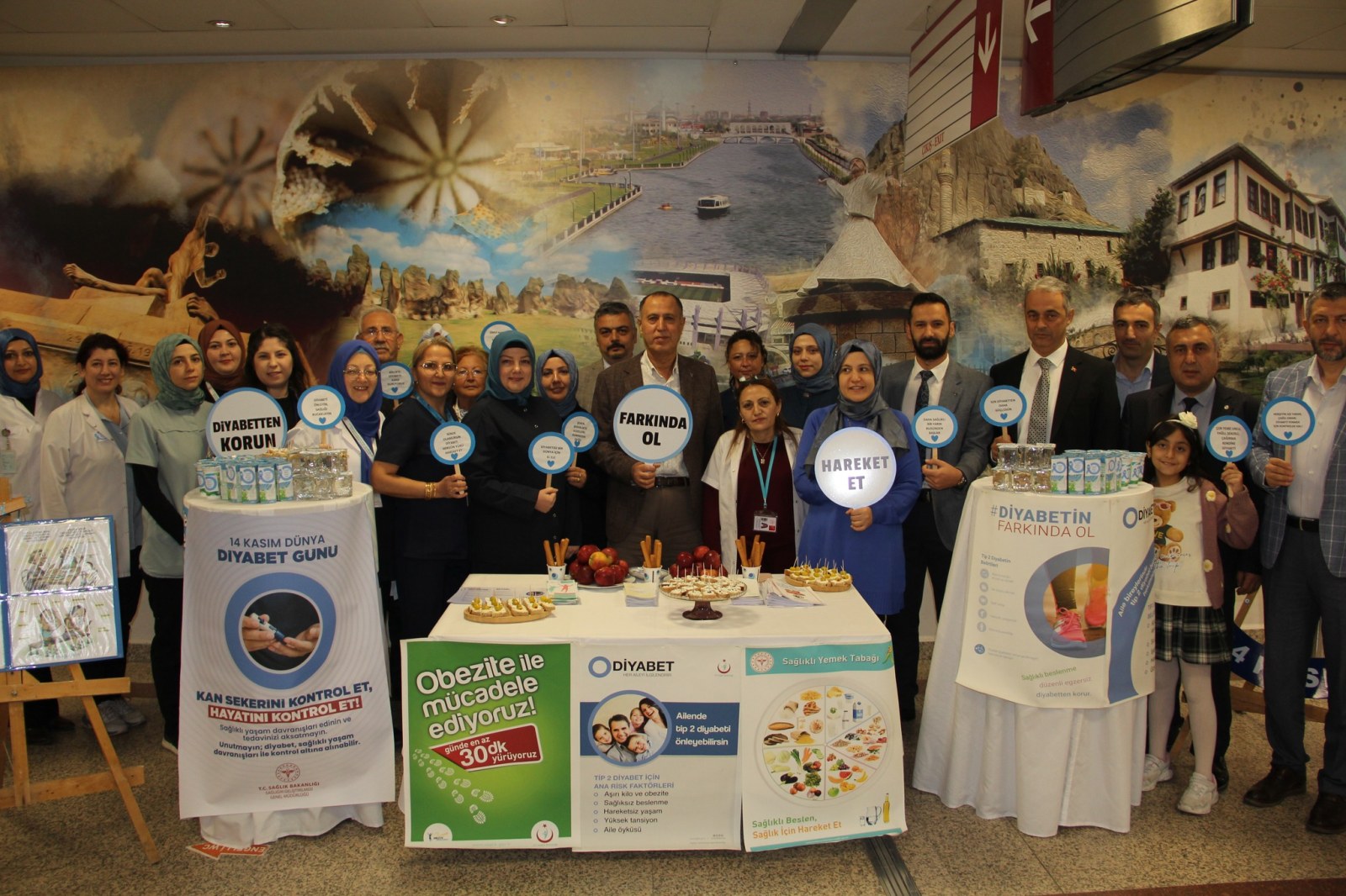 Devlet Hastanesi'nden Dünya Diyabet Günü Etkinliği