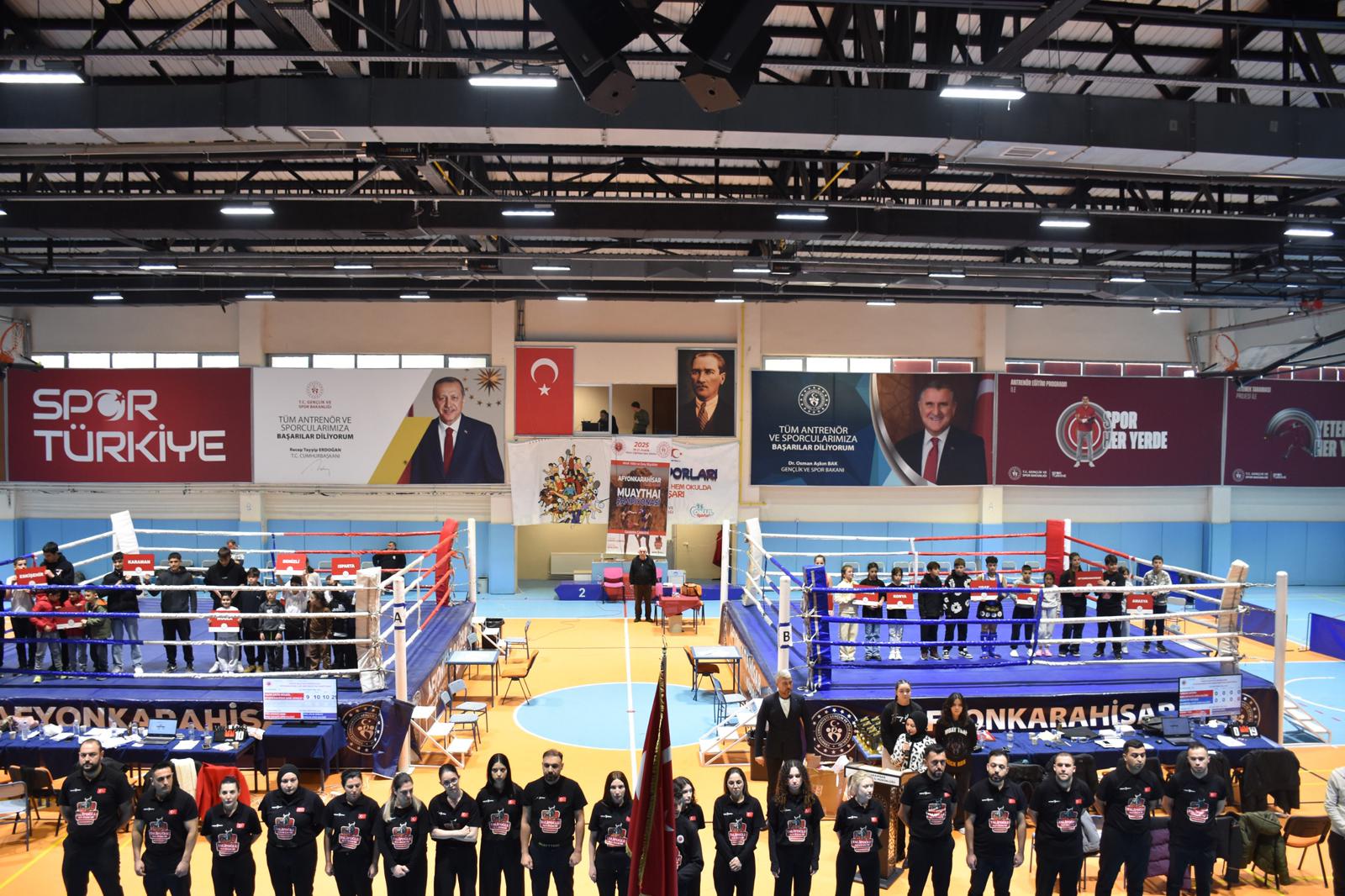 Afyonkarahisar’da İller Arası Muay Thai Müsabakaları Sona Erdi