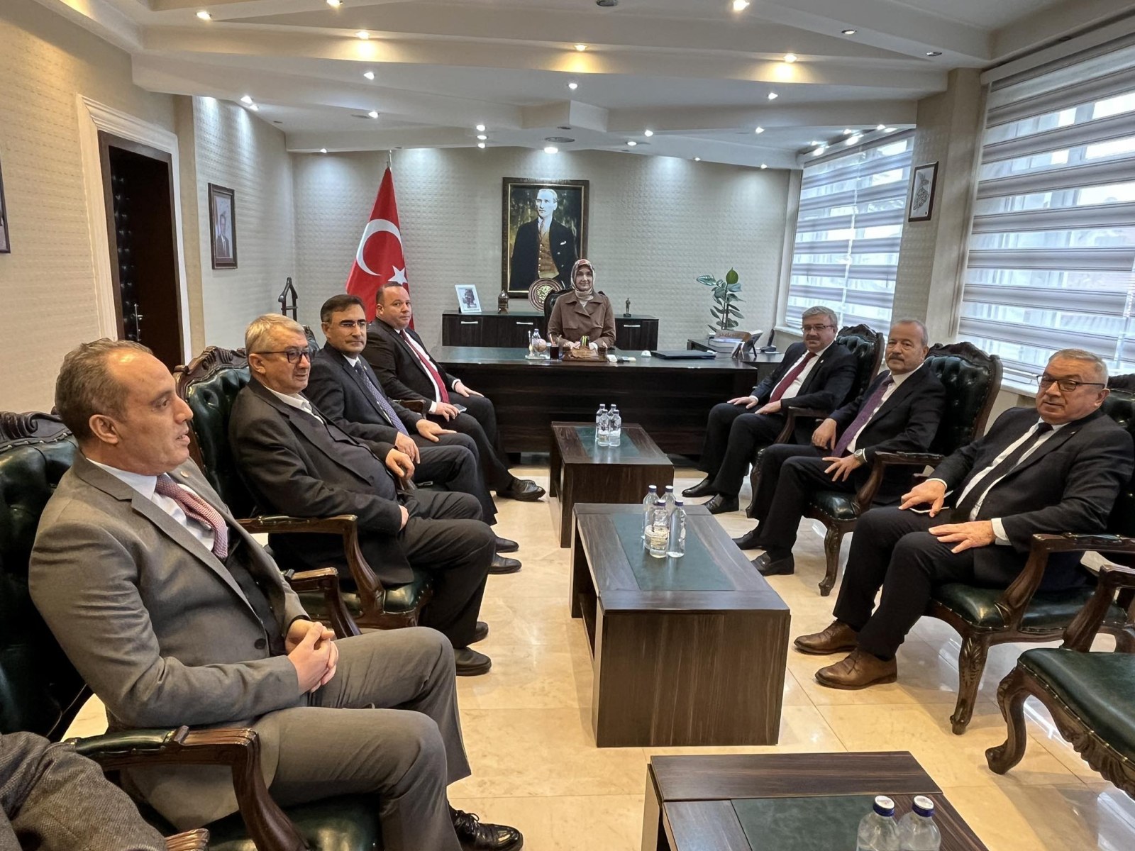 Protokolden Kaymakam Eser'e ziyaret