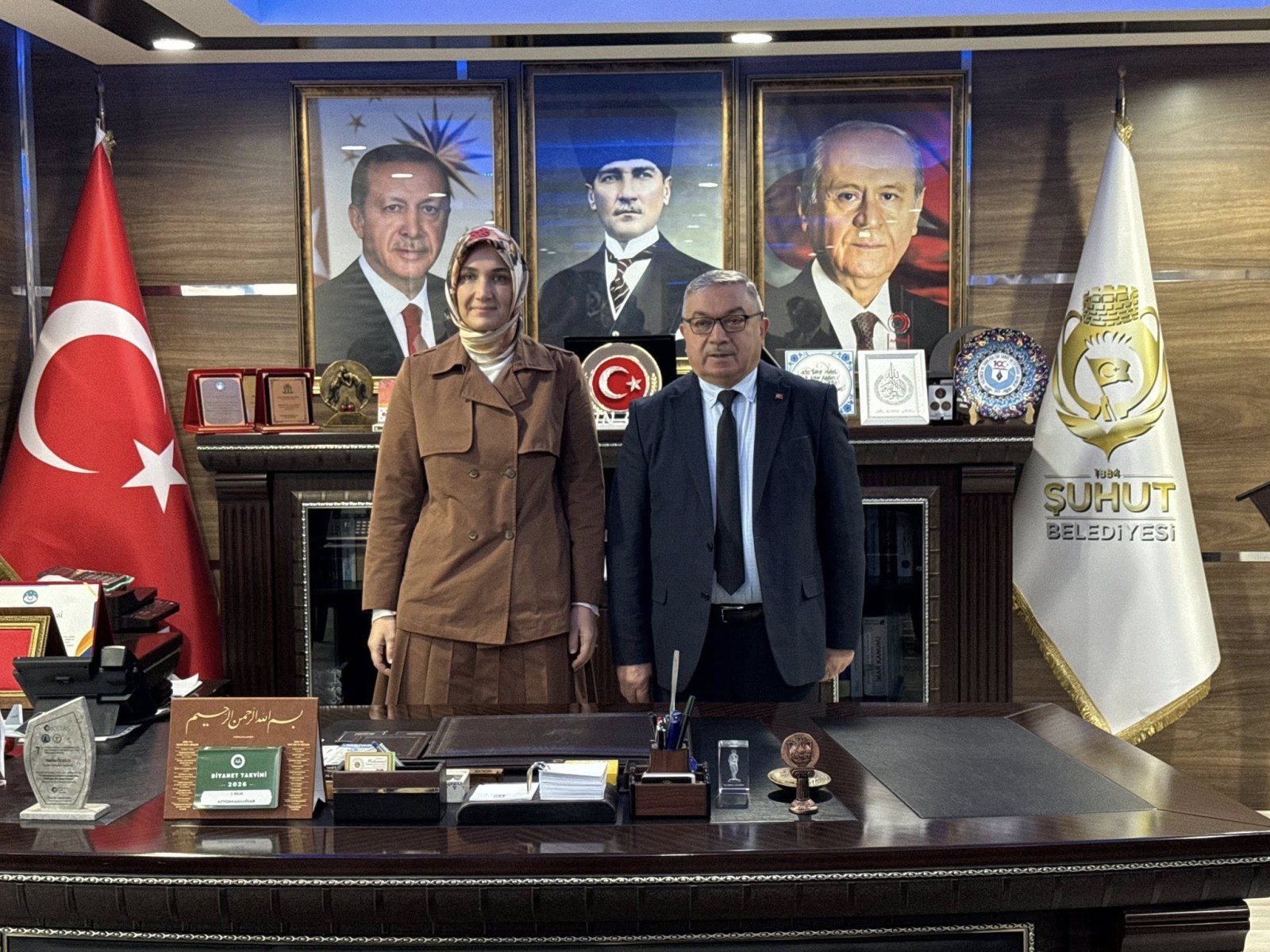 Yiğitbaşı ve Protokol Üyelerinden Başkan Özaşkın'a Ziyaret