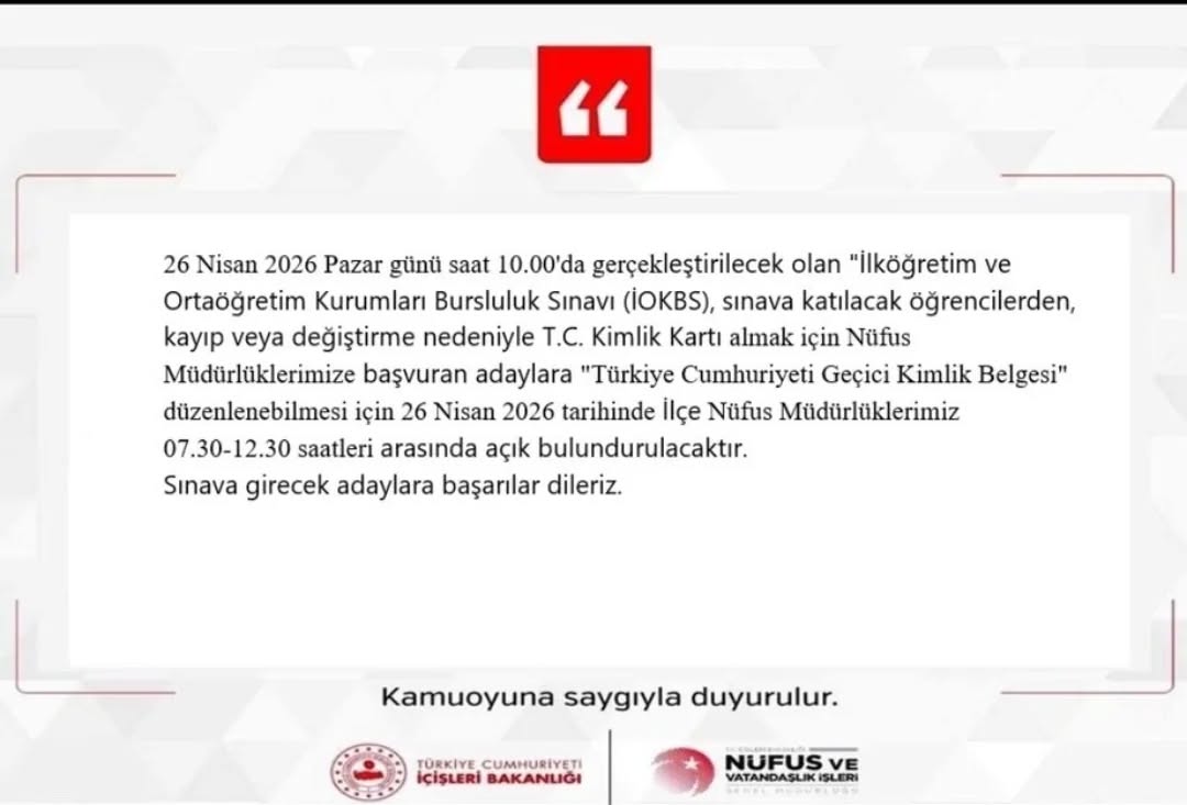 Nüfus Müdürlükleri Bu Pazar Açık
