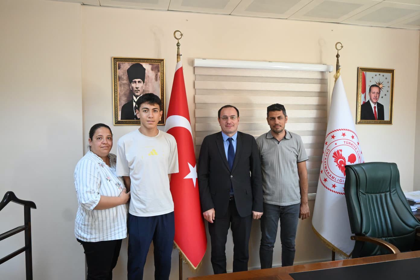 Başarılı Sporcu'dan Kaymakam Türker'e Ziyaret