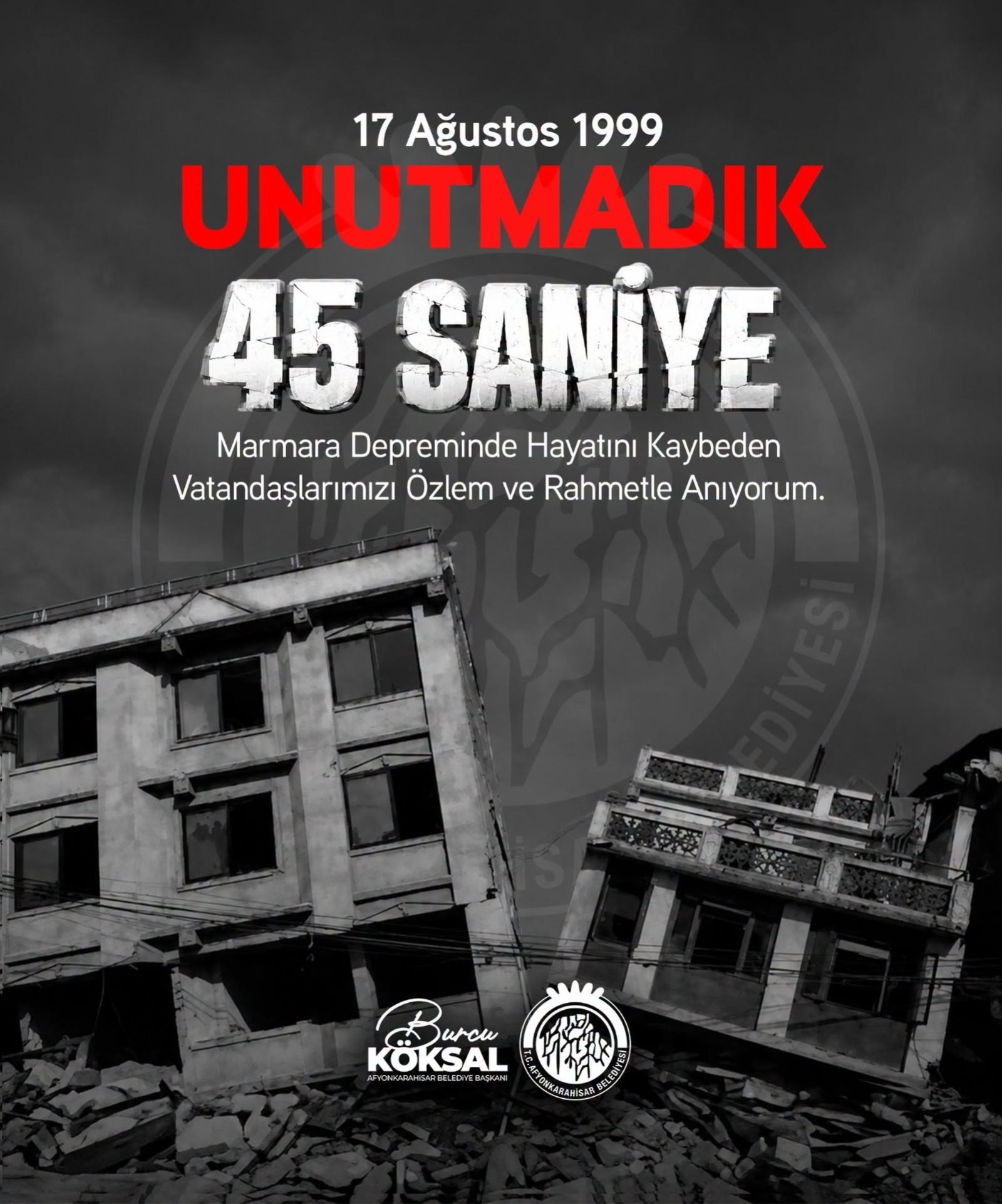 Unutmadık, unutturmayacağız!