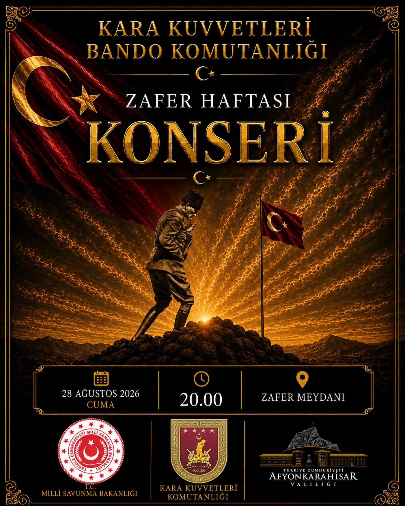 Kara Kuvvetleri Bandosu İlimizde Konser Verecek