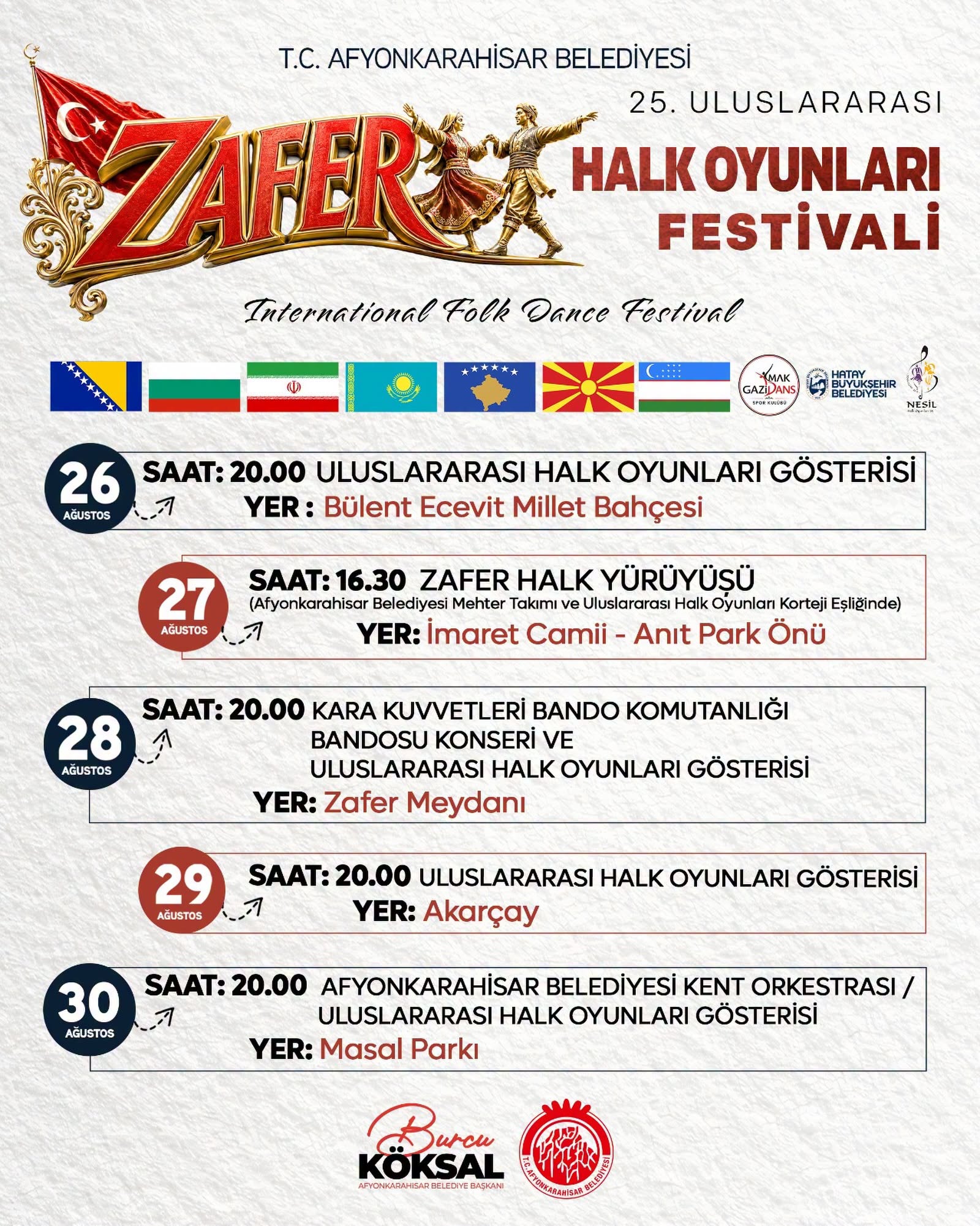 Halk Oyunları Festivali Başlıyor!