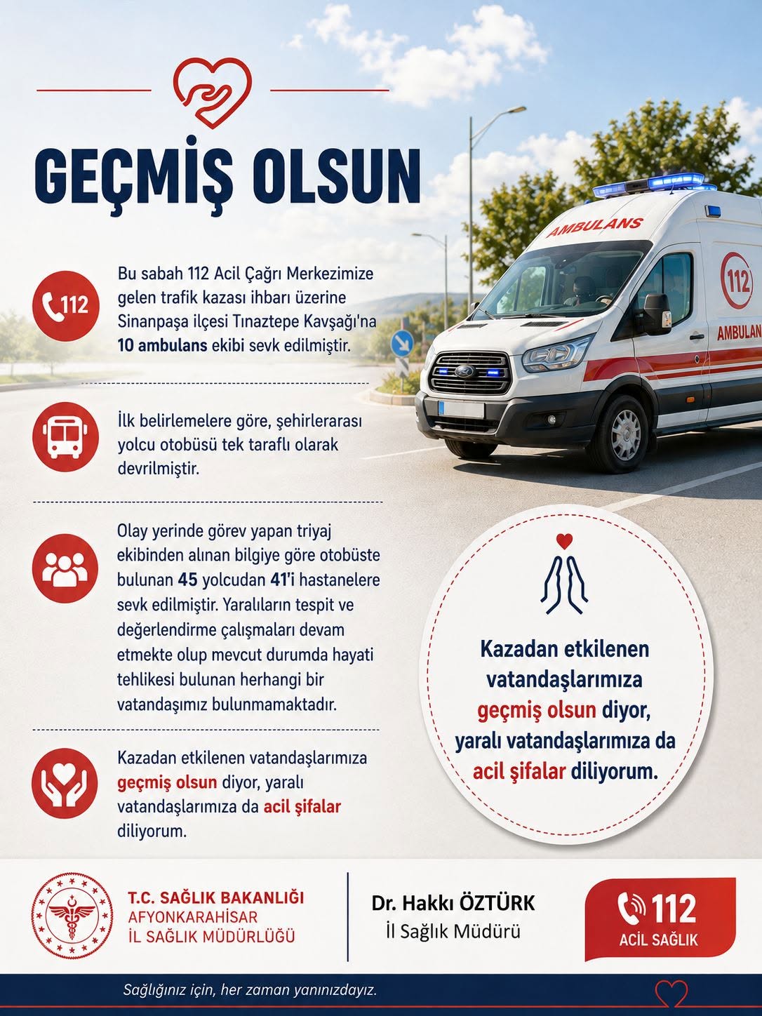 45 Yolcudan 41'i Hastanelere Sevk Edildi