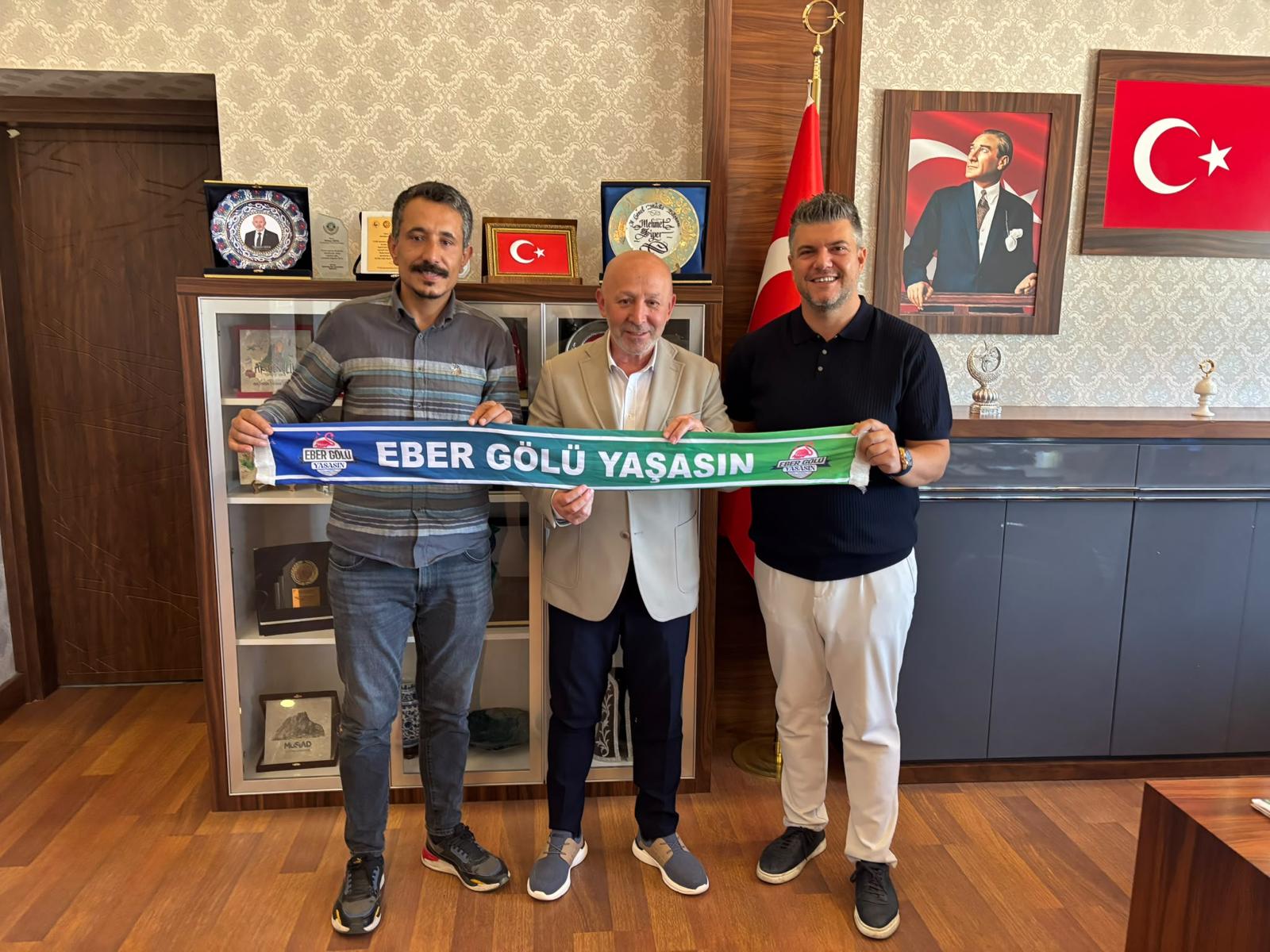 EBER GÖLÜ İÇİN İGM BAŞKANI SİPER’E ZİYARET
