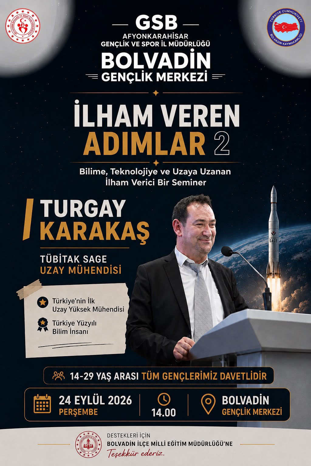 ENGELLERİ AŞIP TÜRKİYE’NİN İLK UZAY MÜHENDİSLERİNDEN OLDU