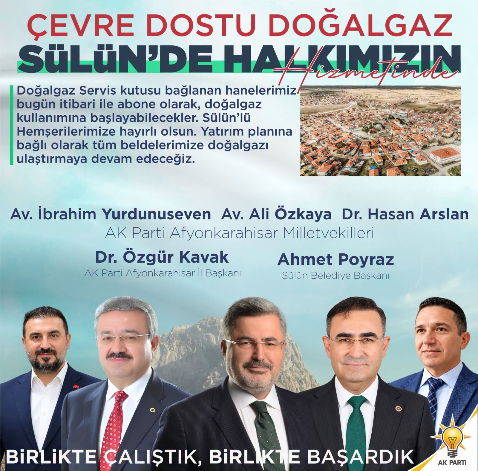 Sülün'de Doğalgaz Halkın Hizmetinde