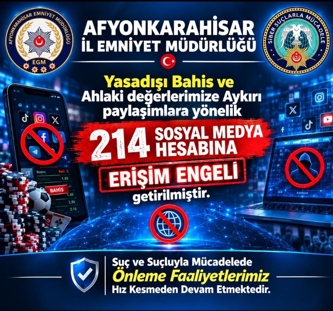 Afyonkarahisar'da 214 Hesaba Erişim Engeli